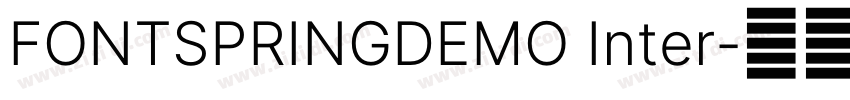 FONTSPRINGDEMO Inter字体转换